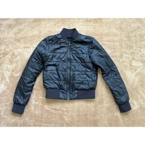 Lululemon Non-Stop Bomber Jacket‎ Black Reversible Women's Size 4 Puffy
